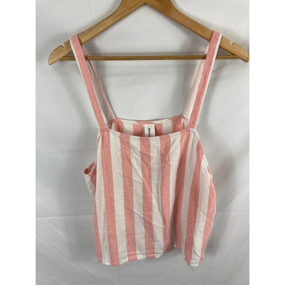 4/$25 NWT Abound Striped Linen Blend Crop Camisole - Picture 2 of 6